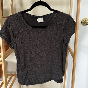 Black Shirt with Polka Dots